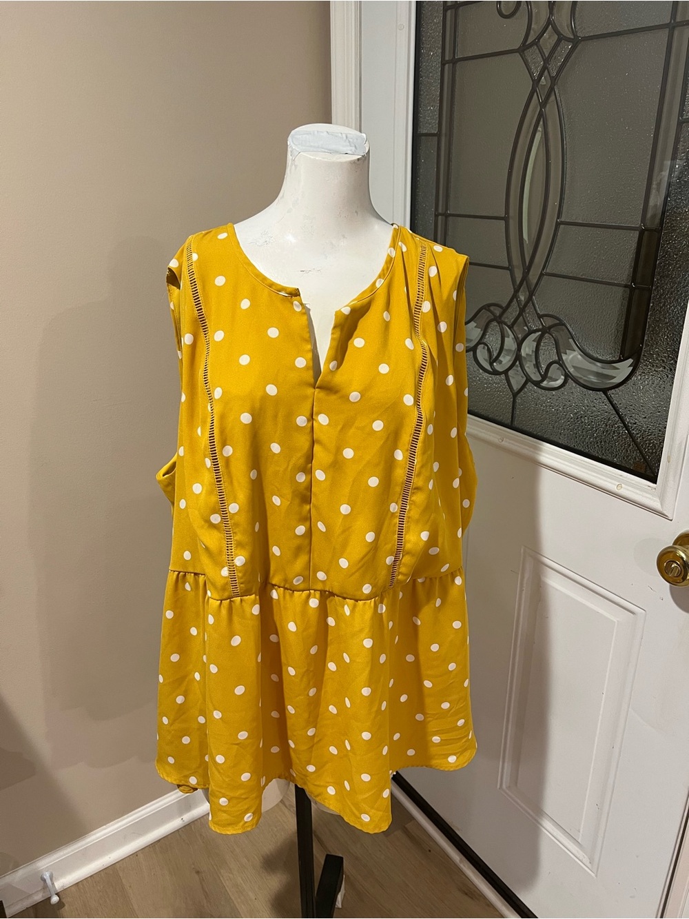 Lane Bryant Mustard Yellow Sleeveless Tank Top